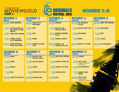 robinson galleria cinema schedule